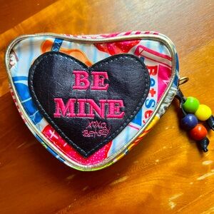 Heart shaped cosmetic bag